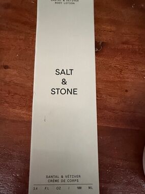 New Sealed Salt & Stone Santal & Vétiver Body Lotion - Cream 3.4oz